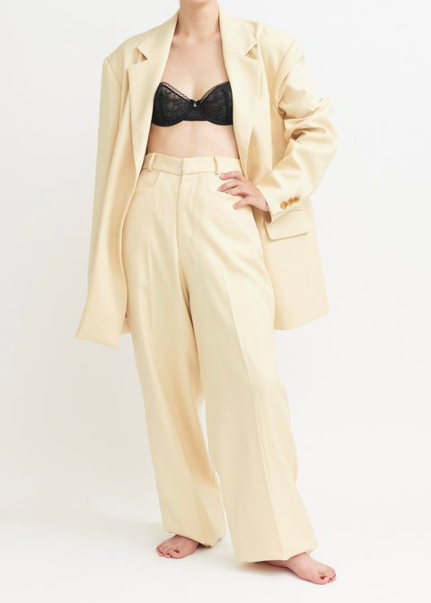 yellow big jacket