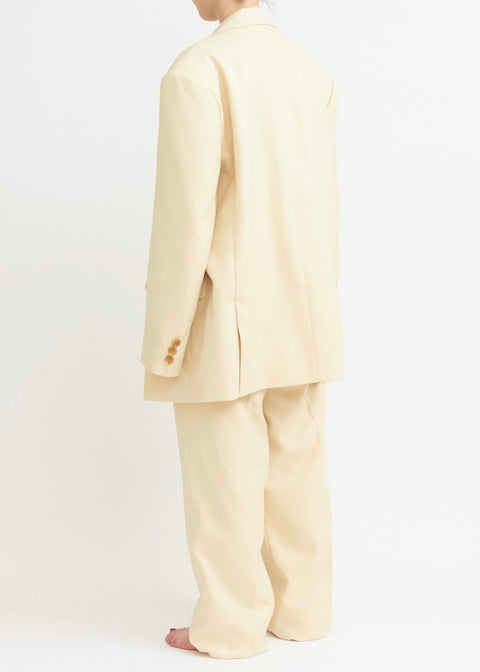 yellow big jacket