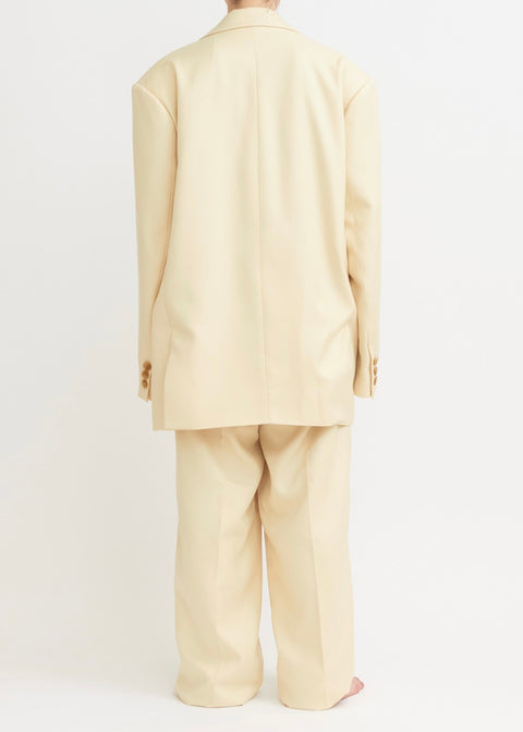 yellow big jacket