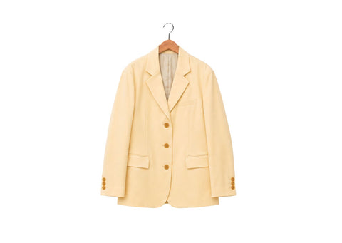 yellow big jacket