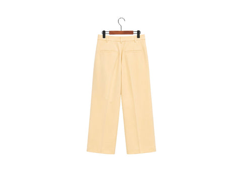 yellow wide pants