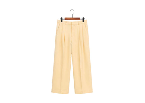 yellow wide pants
